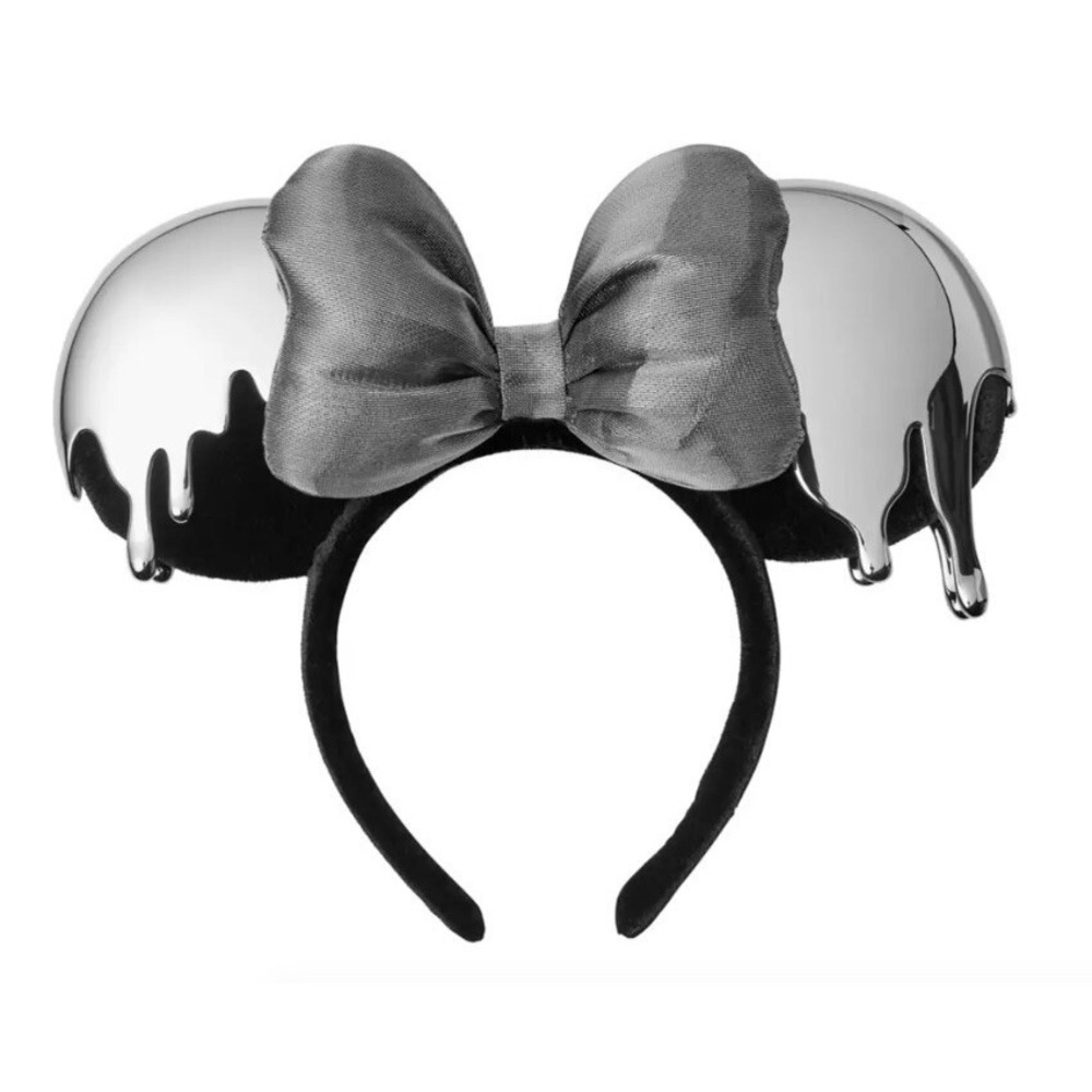 Disney Mickey Minnie Ears Platinum 100 Years Headband Limited Edition Rare Drip